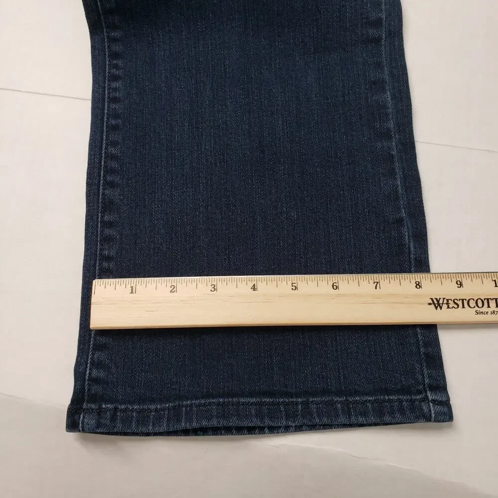 Kenneth Cole Reaction Jeans Mens 38x32 Blue Dark Wash Denim Boot Cut Casual